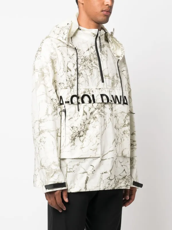 A-COLD-WALL* marble-print zip-up Jacket | Neutrals | FARFETCH AZ