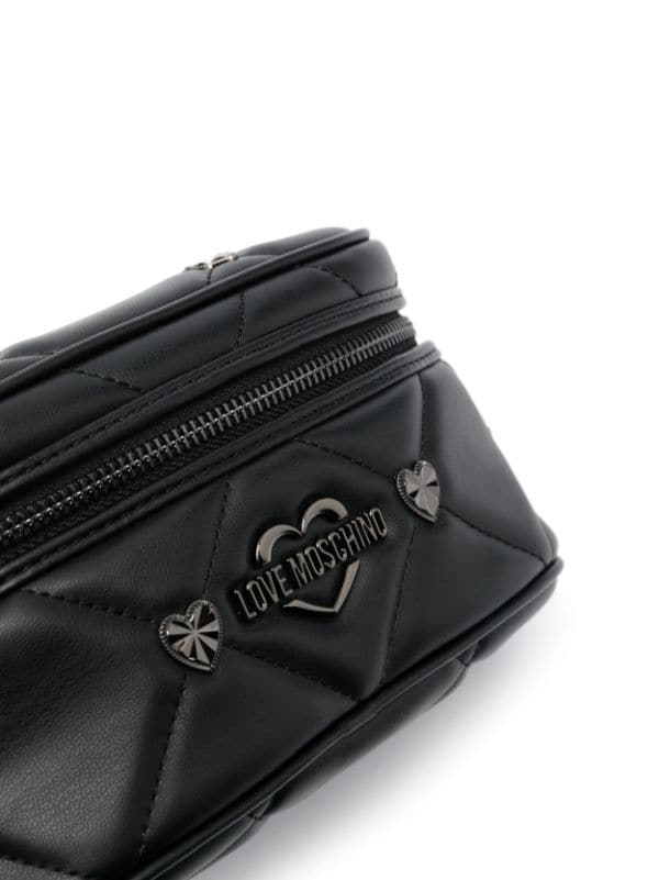 Love Moschino heart logo Quilted Belt Bag Farfetch