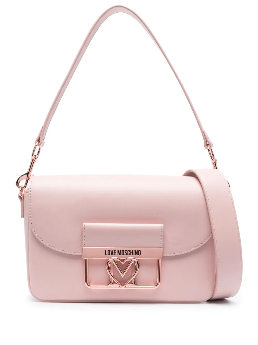 Love Moschino goldplaque Shoulder Bag Farfetch