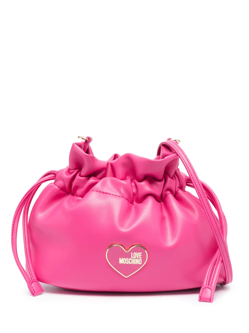 Love Moschino heartlogo Drawstring Crossbody Bag Farfetch