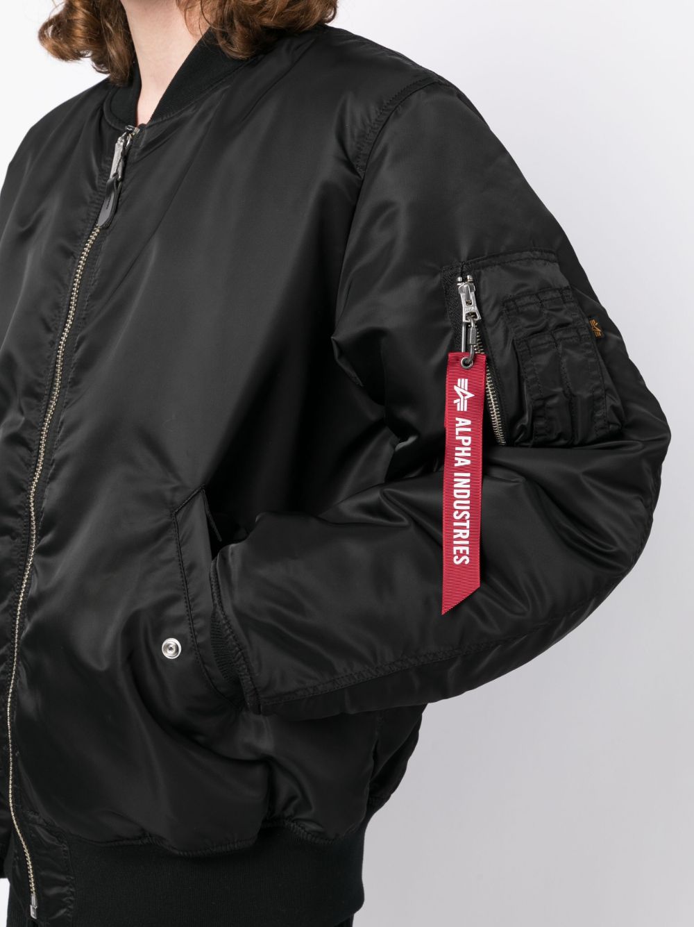 Shop Mastermind Japan Logo-print Bomber Jacket In Black