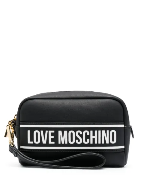 Love Moschino logo-lettering make-up bag