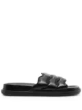 Marni padded-design nappa leather slides - Black