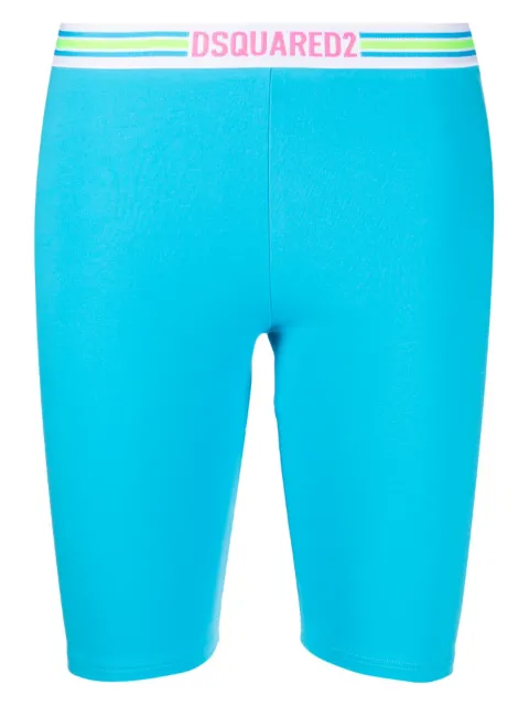DSQUARED2 logo-waistband cropped leggings