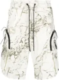 A-COLD-WALL* marble-print shorts - Neutrals