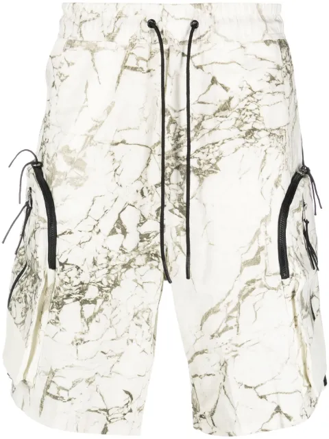 A-COLD-WALL* bermudas con estampado marmoleado