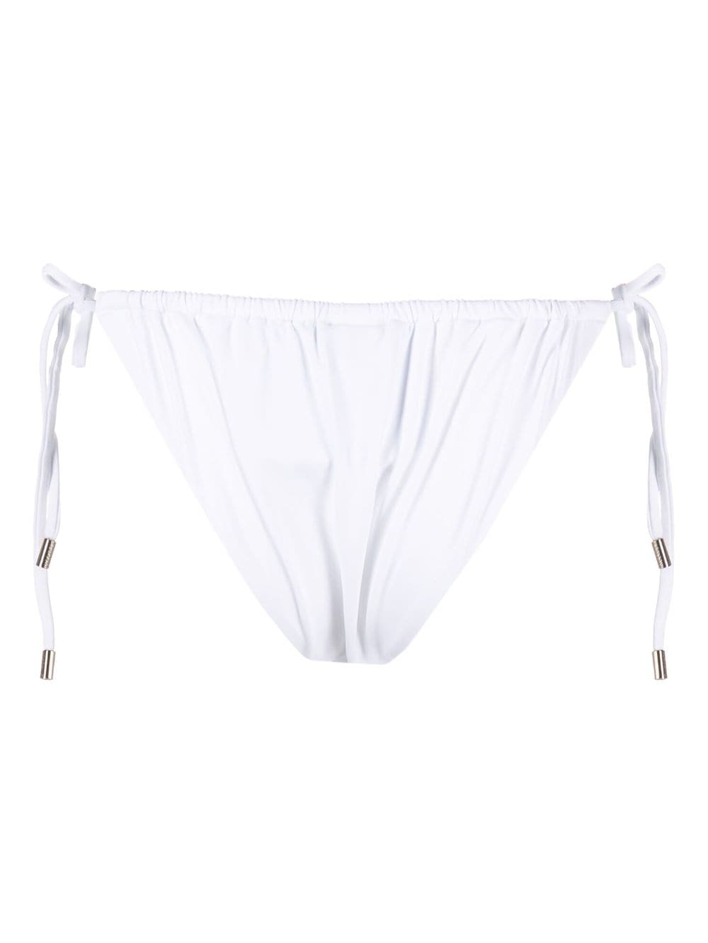 Shop Melissa Odabash France Ruched Bikini Bottom In White