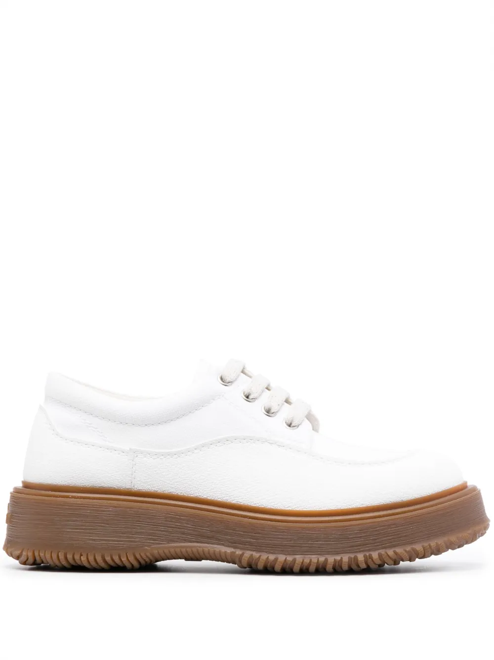 Hogan Untraditional White Cotton Shoe In White