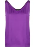 Fabiana Filippi scoop-neck sleeveless blouse - Purple