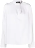 Fabiana Filippi crystal-embellished blouse - White