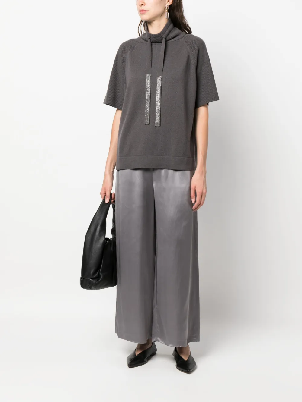 open-knit jumper