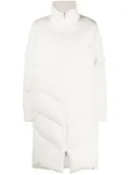 Fabiana Filippi rhinestone-embellished padded raincoat - White