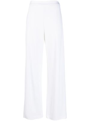 White high waisted store trousers wide leg