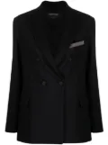 Fabiana Filippi double-breasted blazer - Black