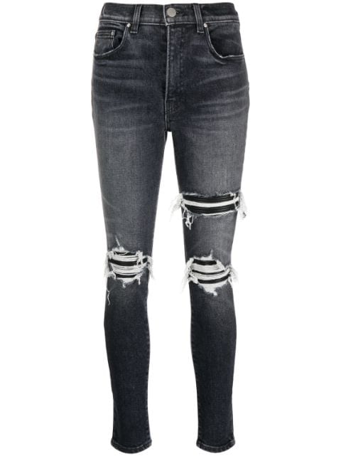 AMIRI high-waist distressed skinny jeans