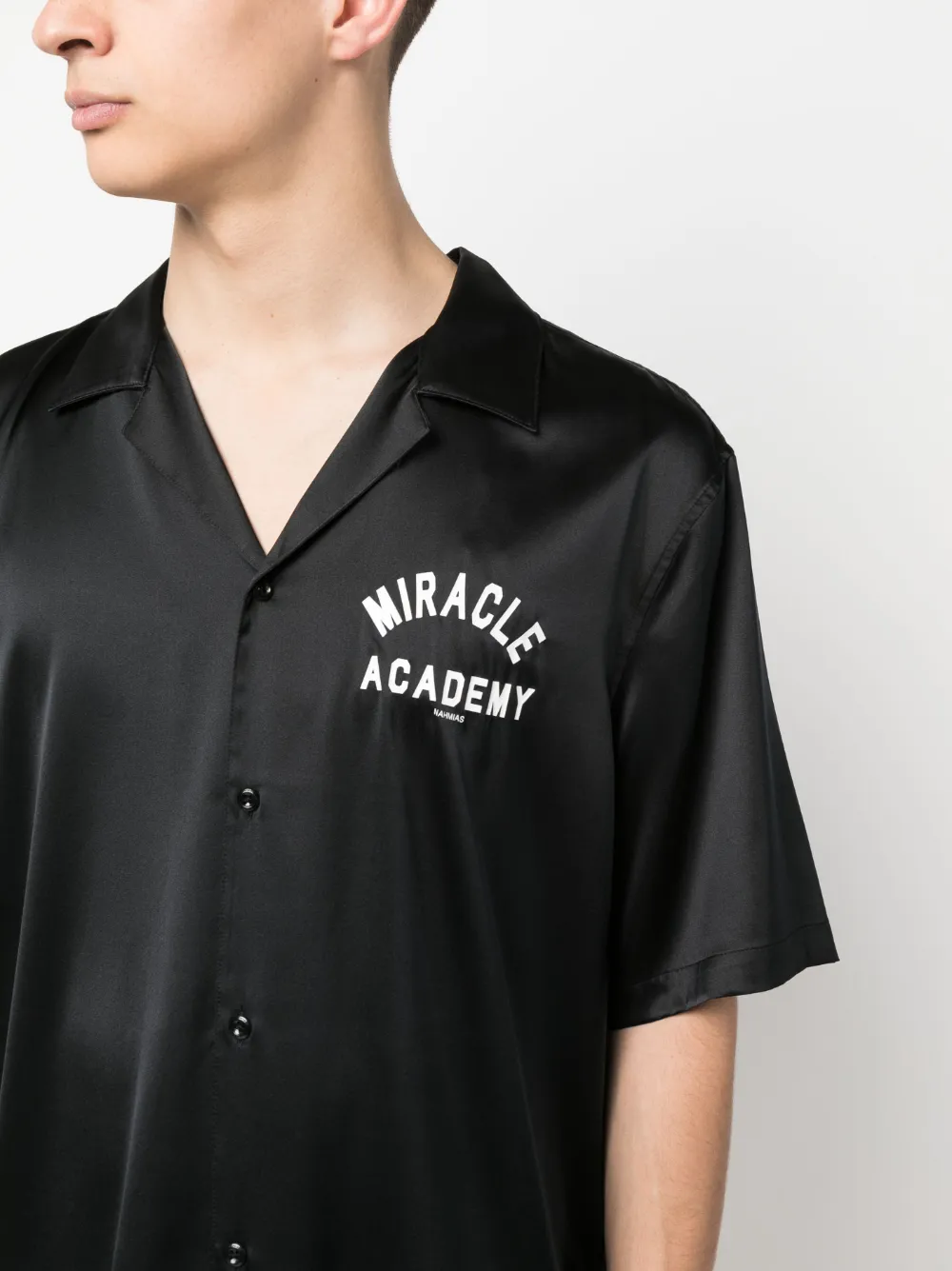Nahmias Graphic-print Short-sleeve Shirt In Black