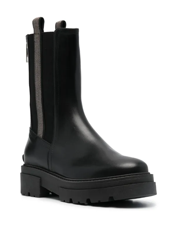 Fabiana Filippi コンバットブーツ | ブラック | FARFETCH JP