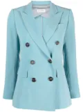 Alberto Biani double-breasted button blazer - Blue