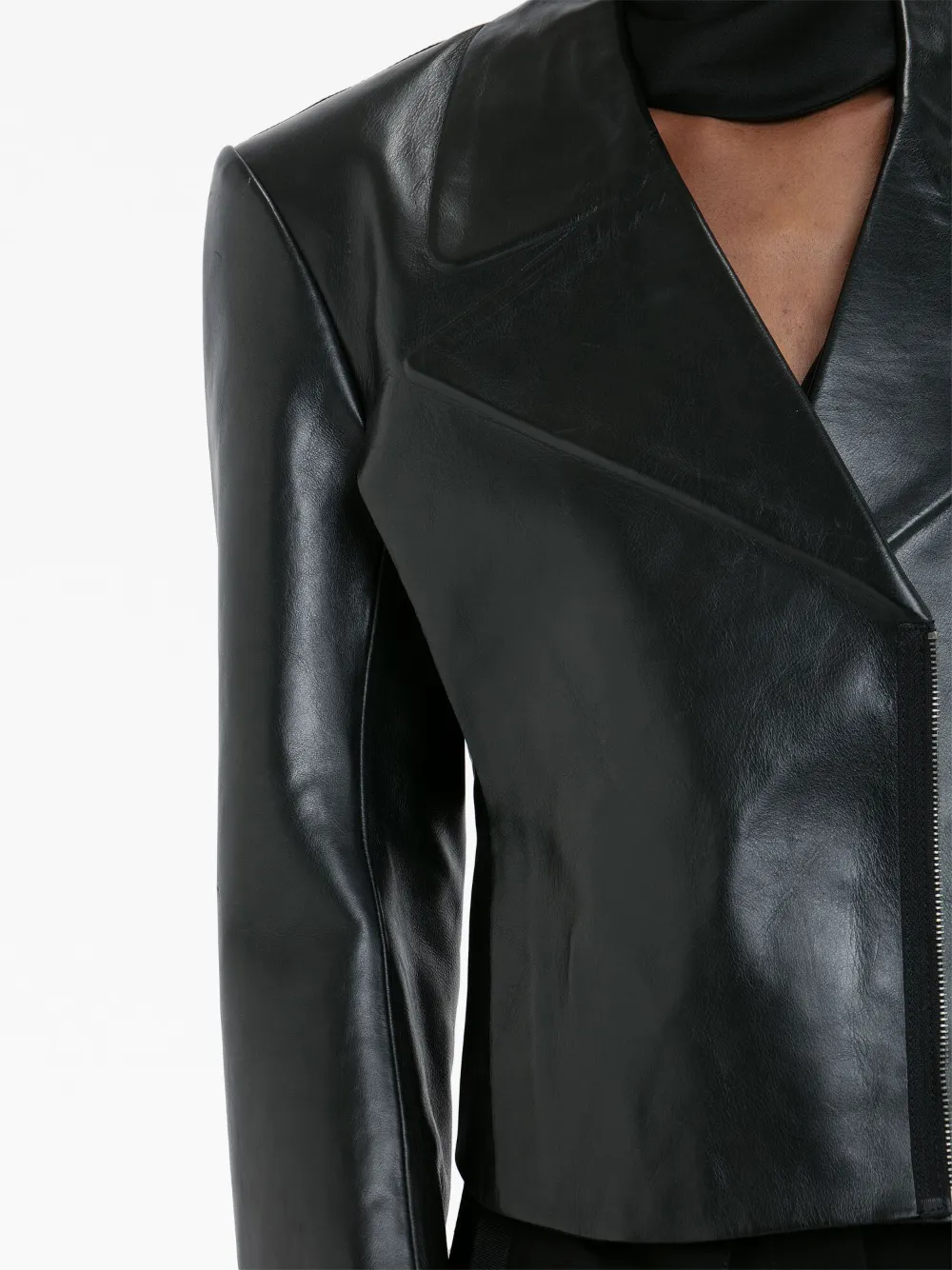 Victoria Beckham Bonded leather biker jacket | Image 6