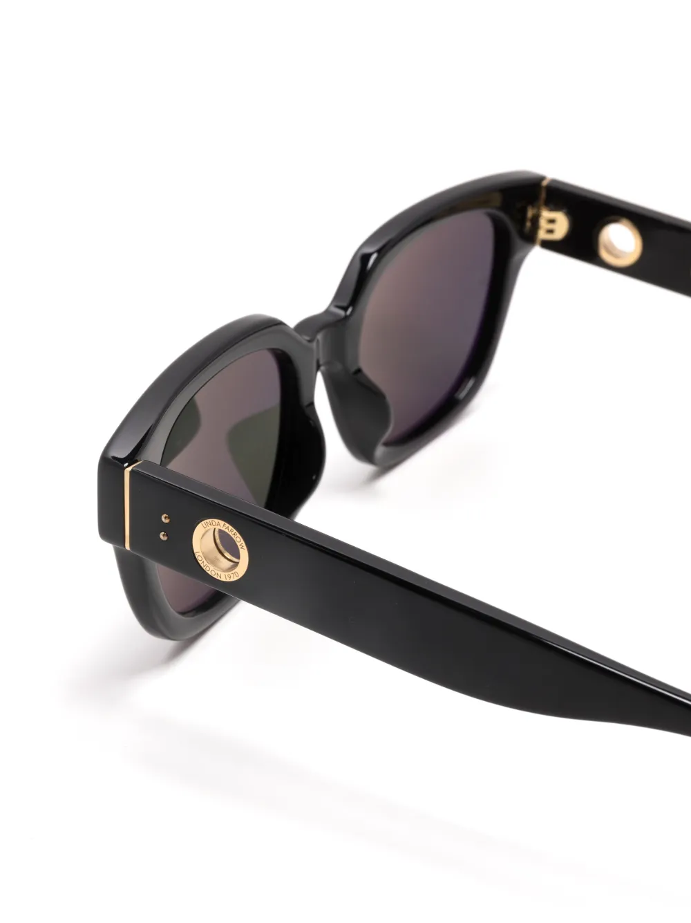 LINDA FARROW DENI D-FRAME SUNGLASSES