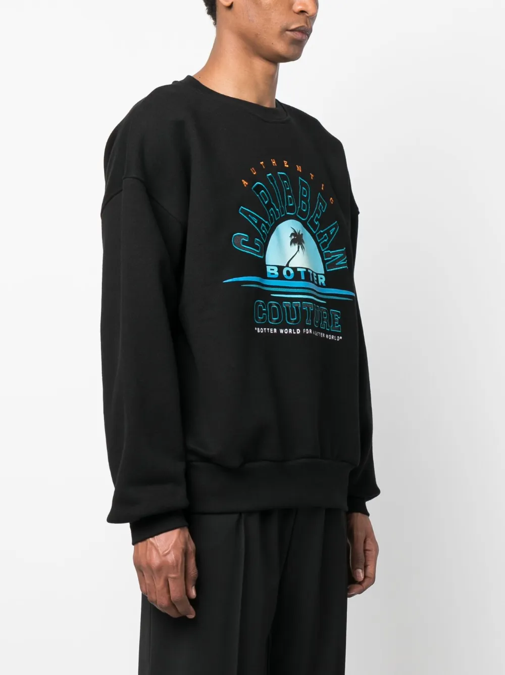  Botter Sudadera Con Estampado Gráfico - Negro 