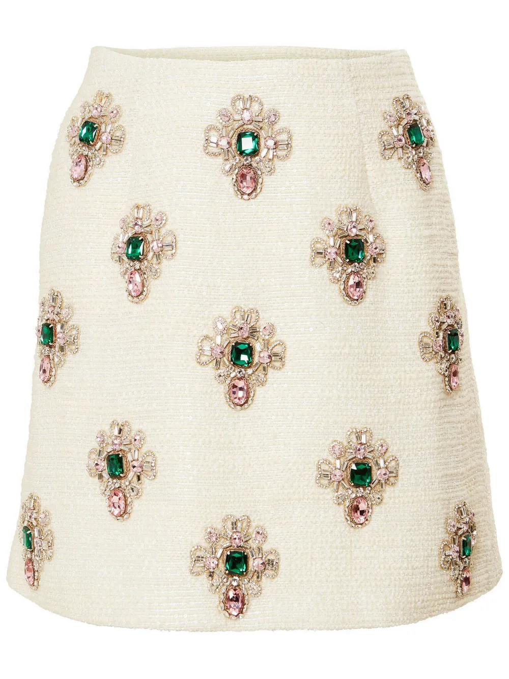 CAROLINA HERRERA RHINESTONE-EMBELLISHED MINISKIRT