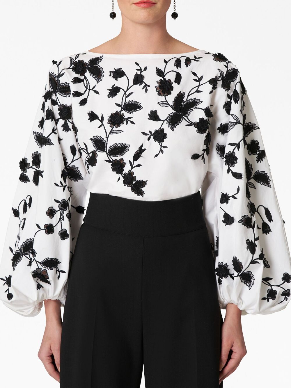 Carolina Herrera High waist palazzo broek Zwart