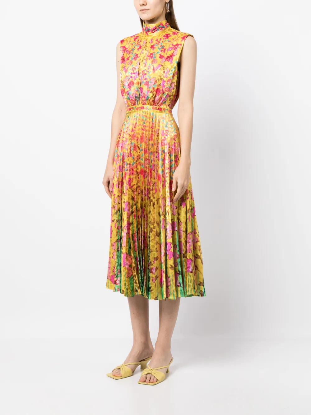 Saloni Fleur E midi dress Smart Closet