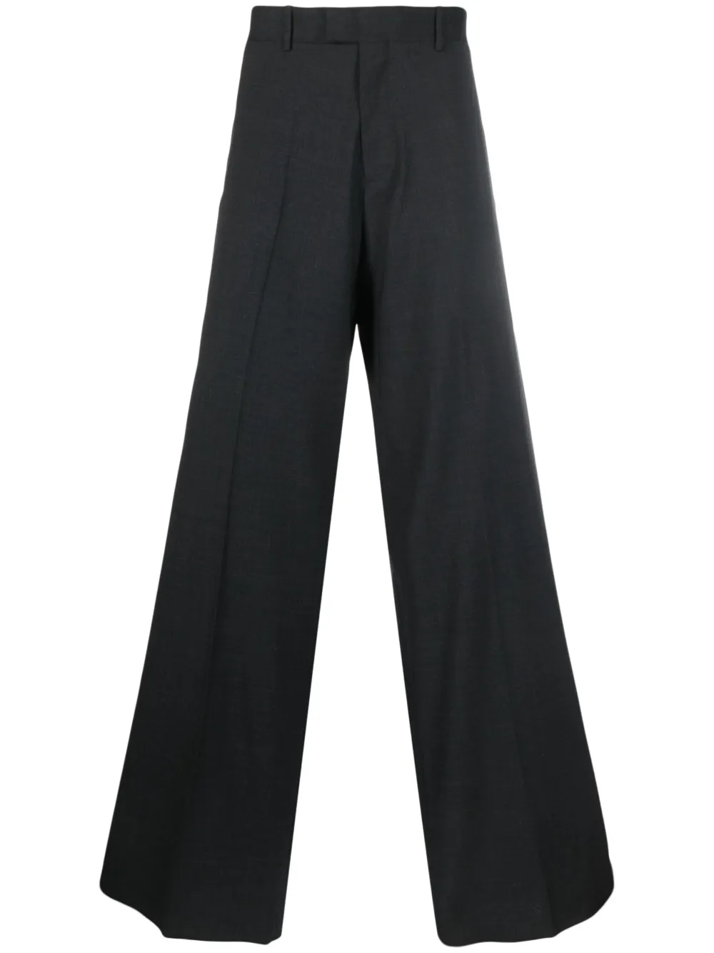 Raf Simons Mid-rise Wide-leg Trousers In Black