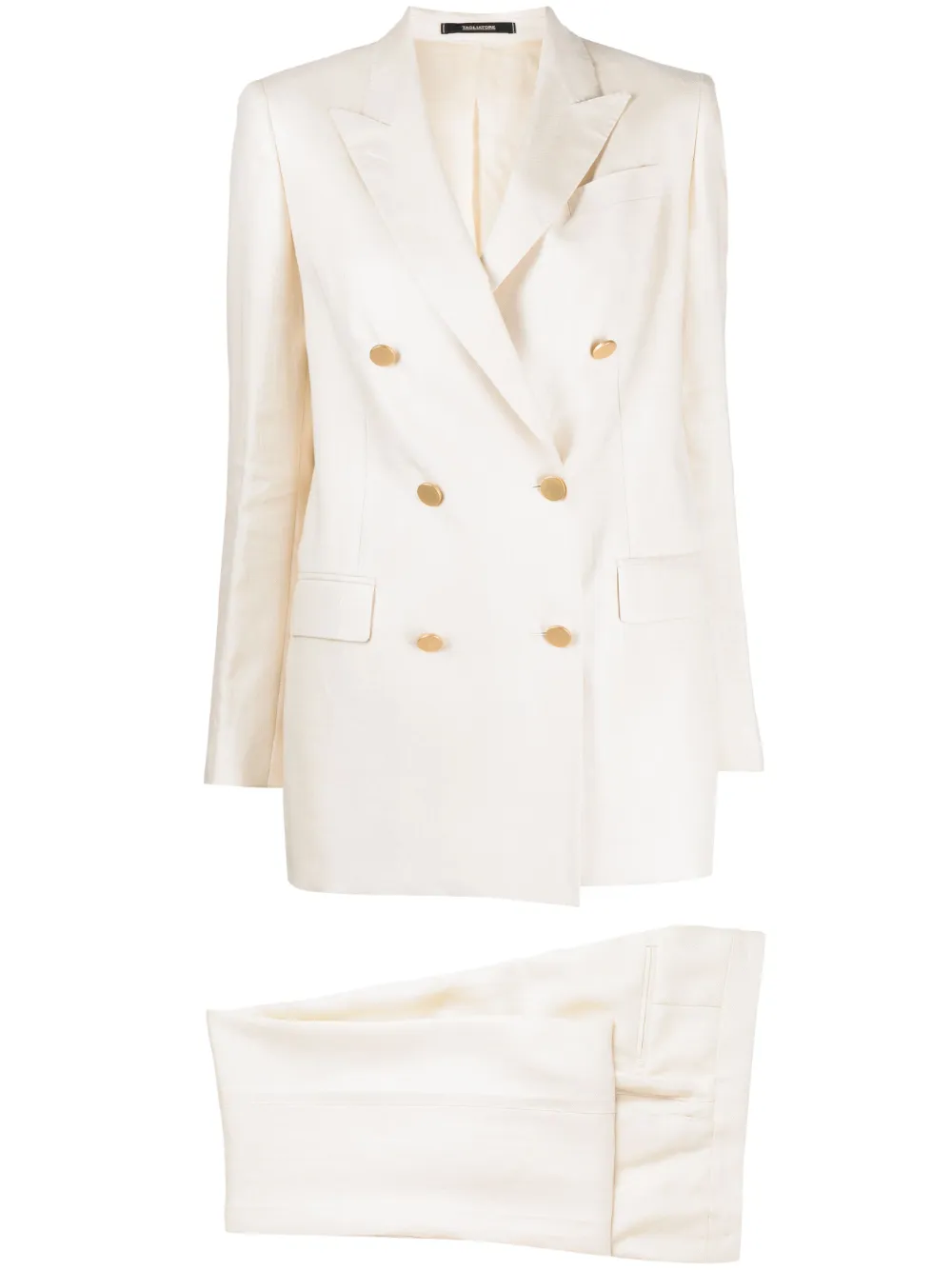 Tagliatore double-breasted linen suit · 46
