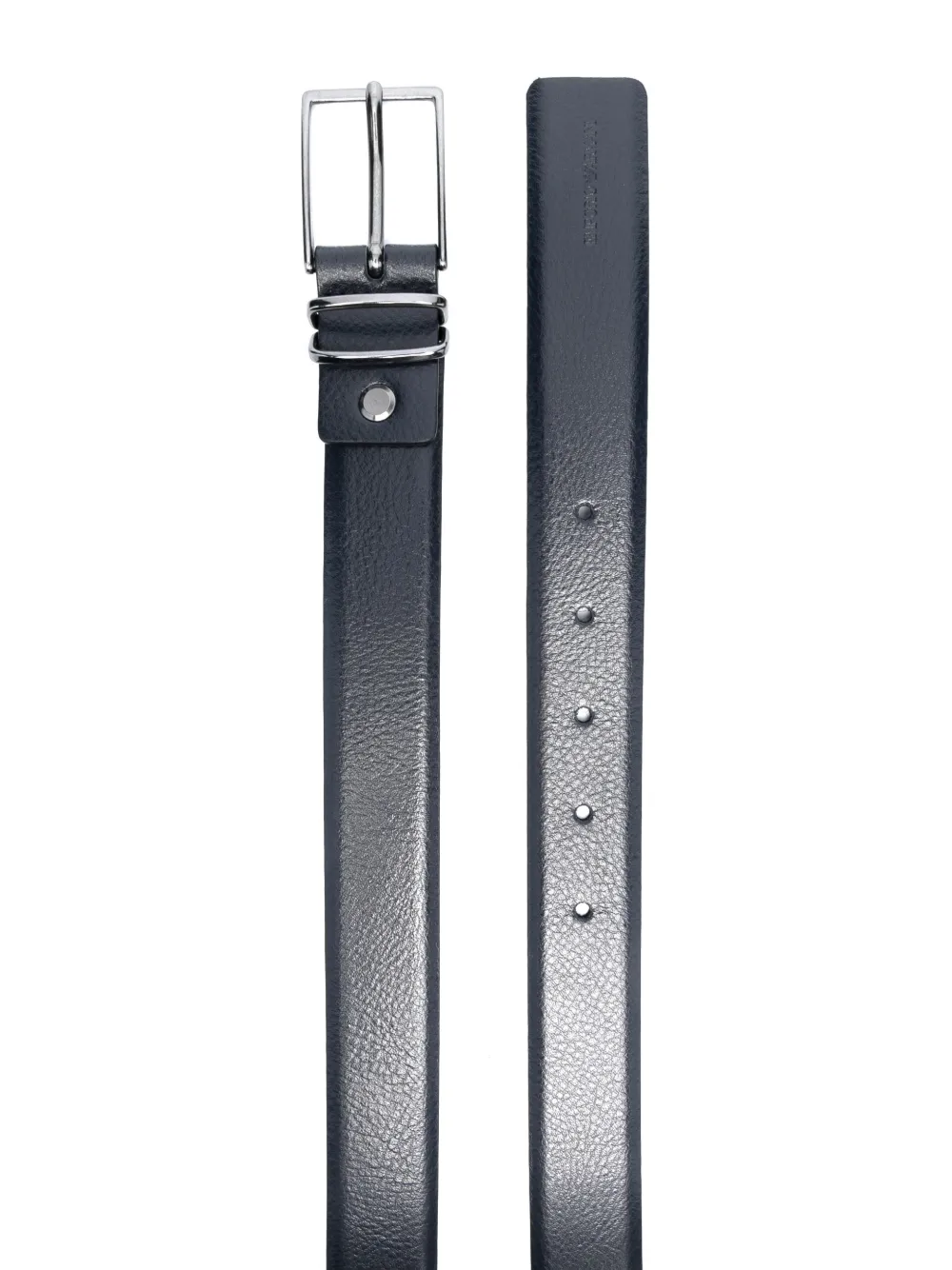 Emporio Armani Leren gespriem - Blauw