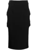 Marco Rambaldi cut-out midi skirt - Black