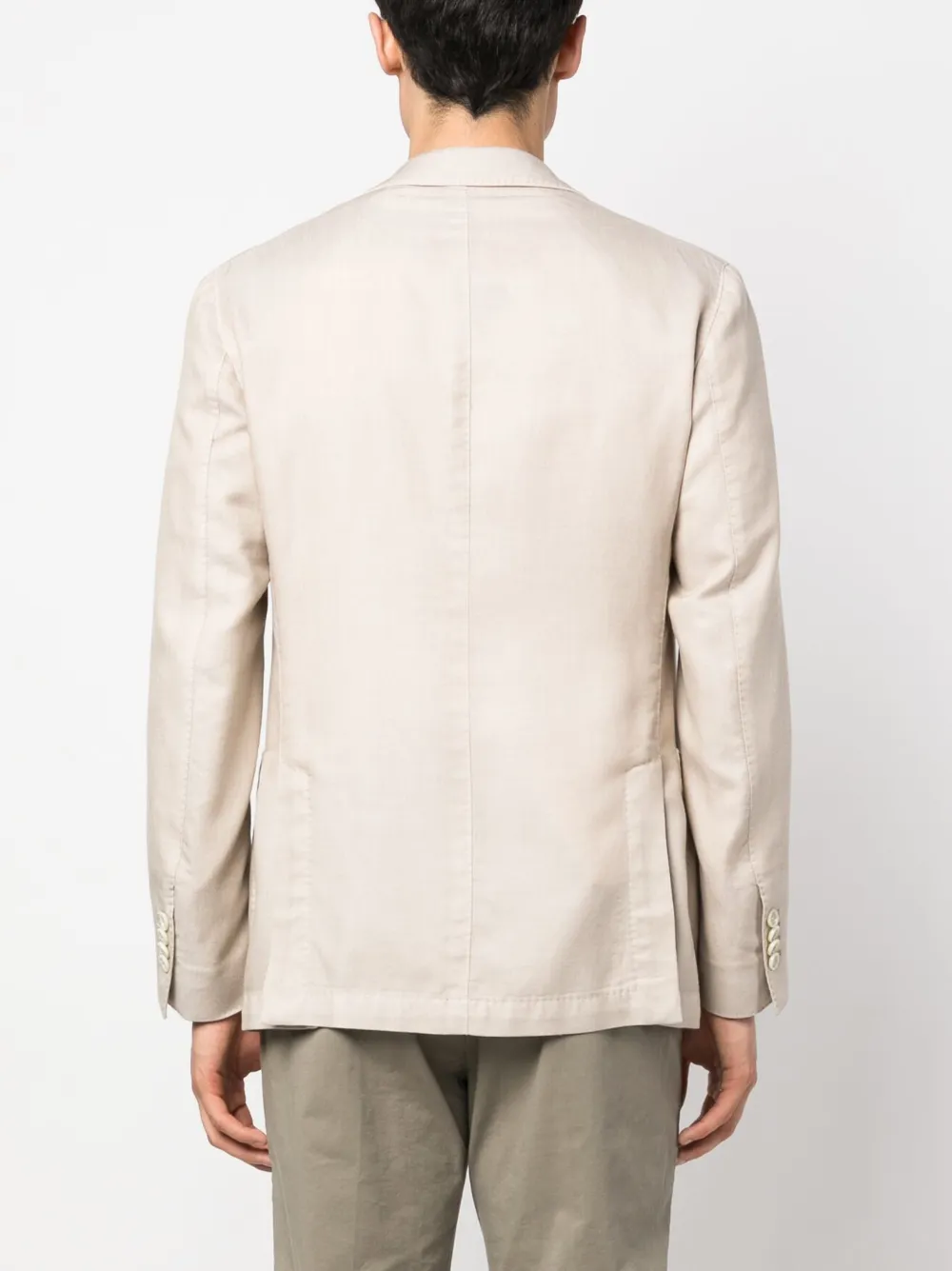 Lardini Single-breasted Blazer In Neutrals