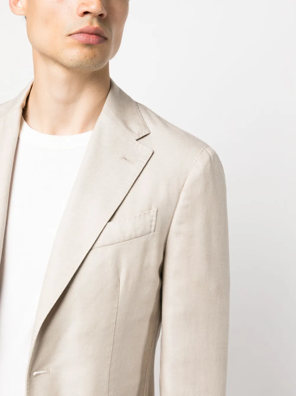 Lardini Single-breasted Blazer In Neutrals
