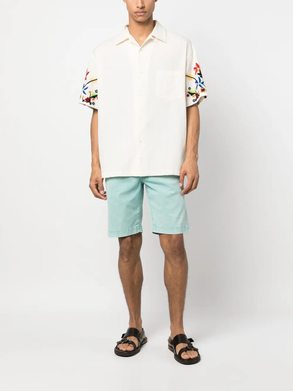 Jacob Cohën Zwembroek met logopatch - Blauw