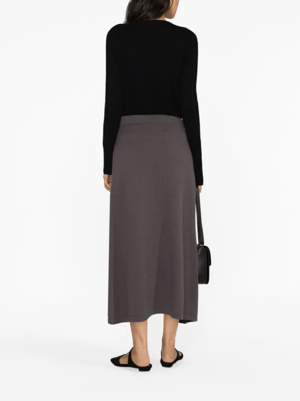 FABIANA FILIPPI スカート/新品未使用 Fabiana Filippi graphic-print Midi Skirt | Black | FARFETCH