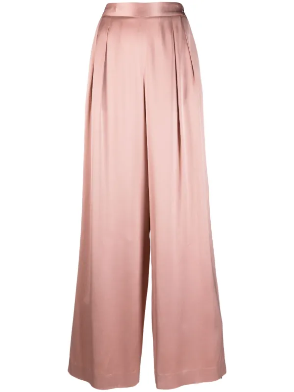 パンツ Fabiana Filippi Wide-Leg Pants With Drawstring Waist Fabiana Filippi Drawstring Wide-leg Casual Pants In Navy