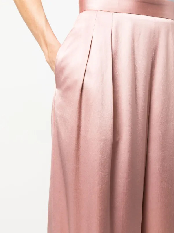 コート FABIANA FILIPPI Women Outer CTD265F463D8042196 PINK Fabiana Filippi Pleated wide-leg Satin Trousers | Pink