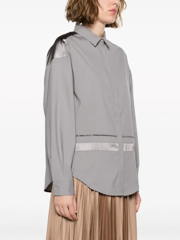 Fabiana Filippi long-sleeves Merino Shirt | Grey | FARFETCH BN Fabiana Filippi long-sleeves Merino Shirt | Grey | FARFETCH BN