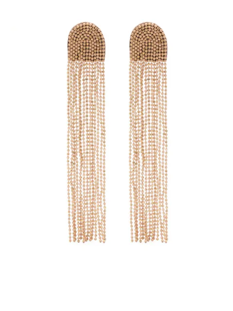 Fabiana Filippi bead-chain fringed earrings 