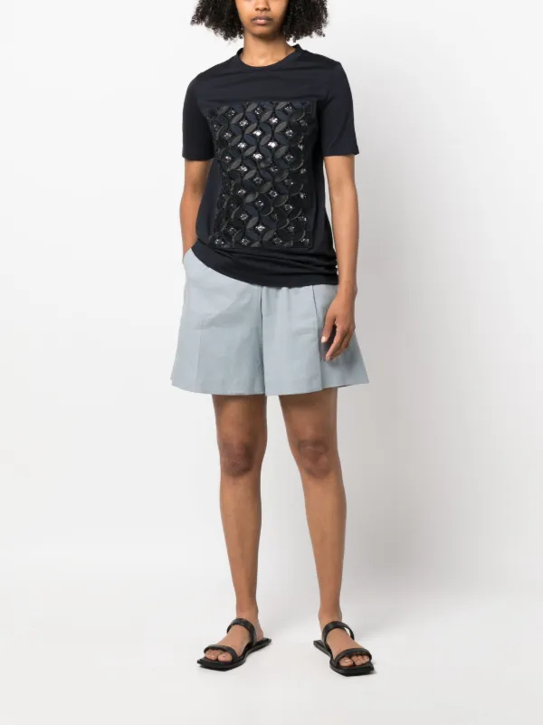 Fabiana Filippi パターンジャカード トップ | ブルー | FARFETCH JP