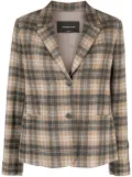 Fabiana Filippi plaid-check pattern blazer - Brown