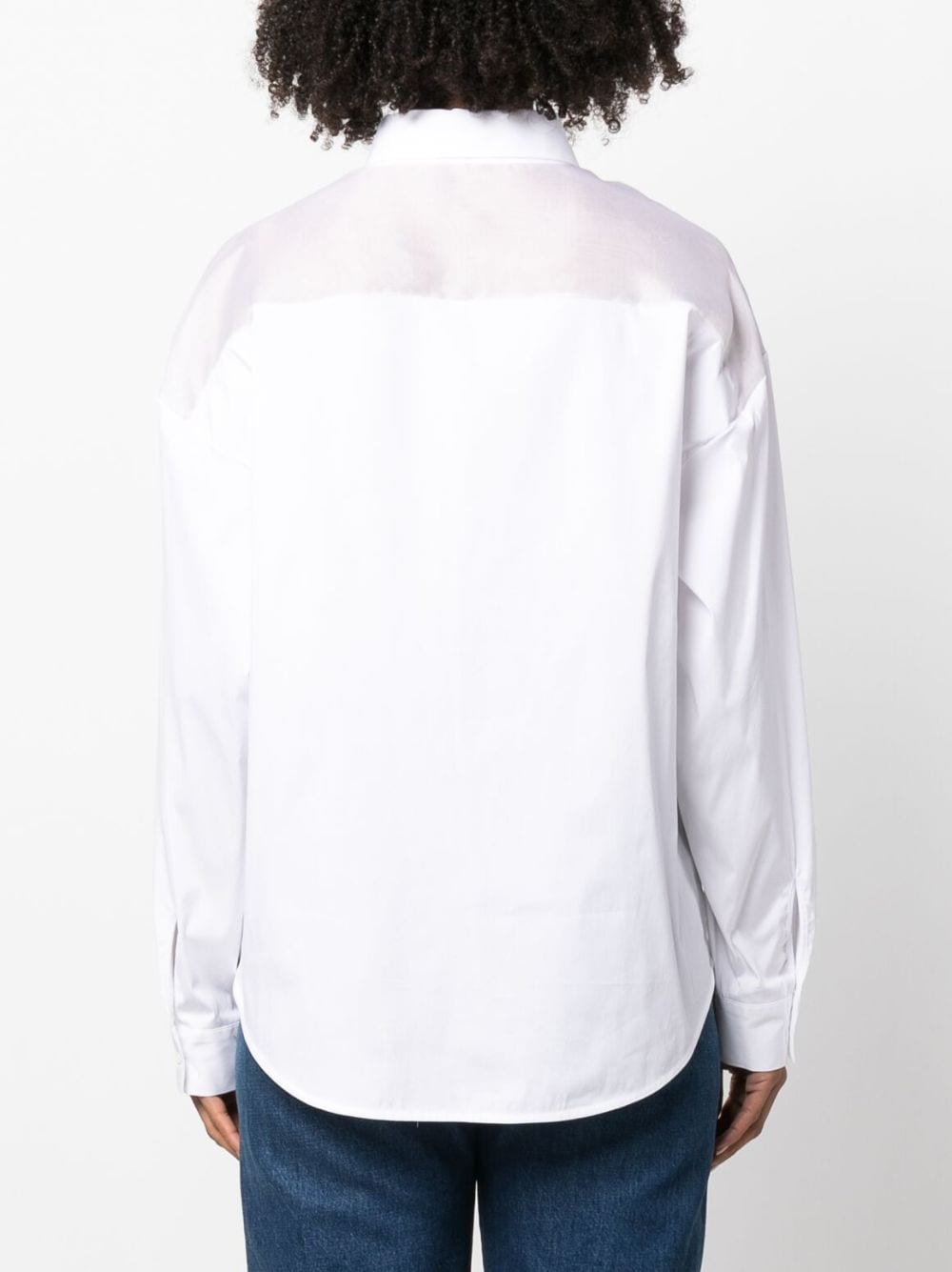 Shop Fabiana Filippi Logo-patch Shirt In White