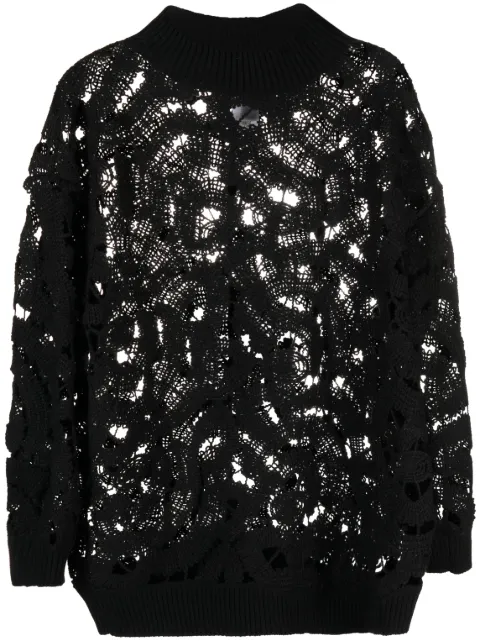 Fabiana Filippi open-knit mock-neck jumper