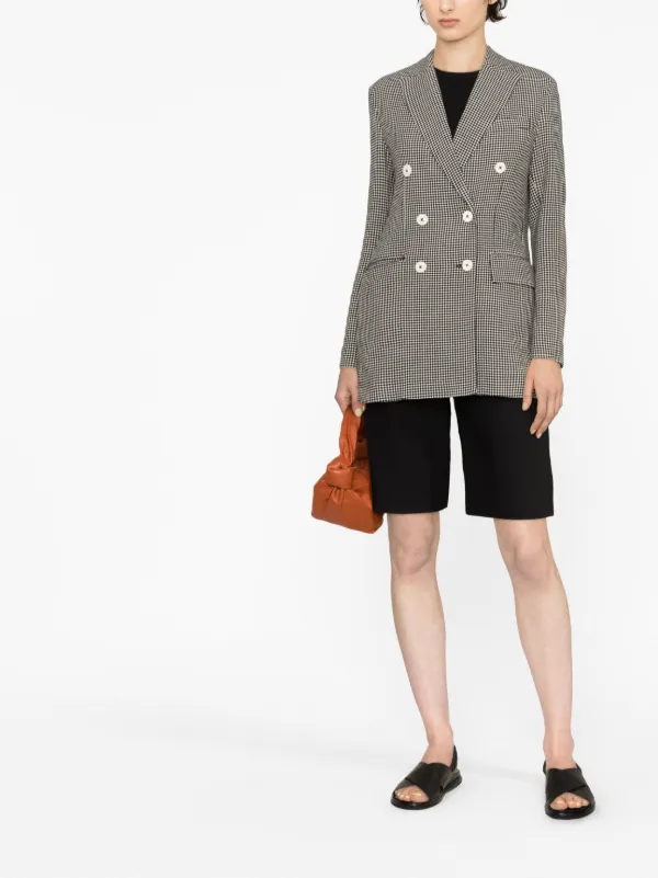 Circolo 1901 チェック ダブルジャケット | ブラック | FARFETCH JP