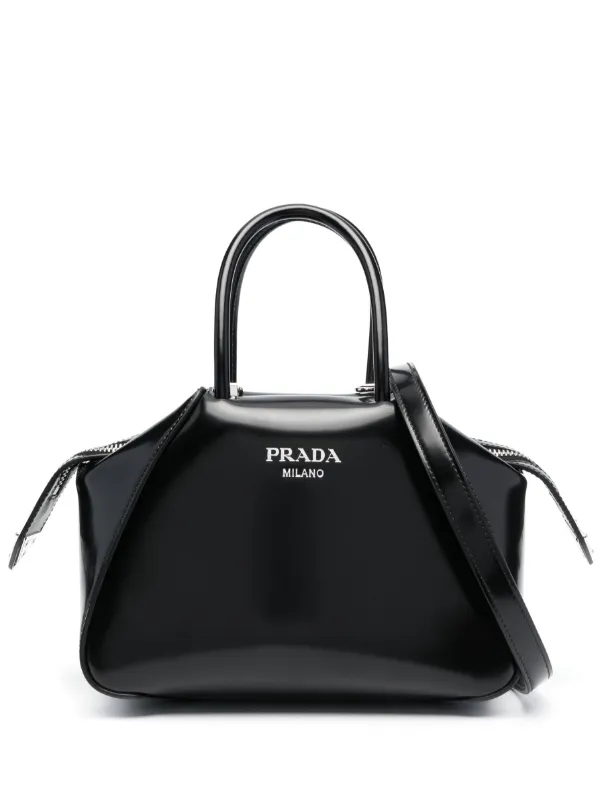 ★送料・関税込★PRADA★Supernova leather tote bag★ Prada Small Supernova Leather Tote Bag | Grey | FARFETCH