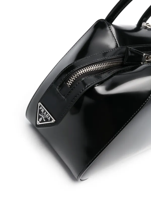 Prada Supernova Brushed Leather Tote Bag | Black | FARFETCH