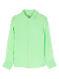 MC2 Saint Barth Kids button-up linen shirt - Green
