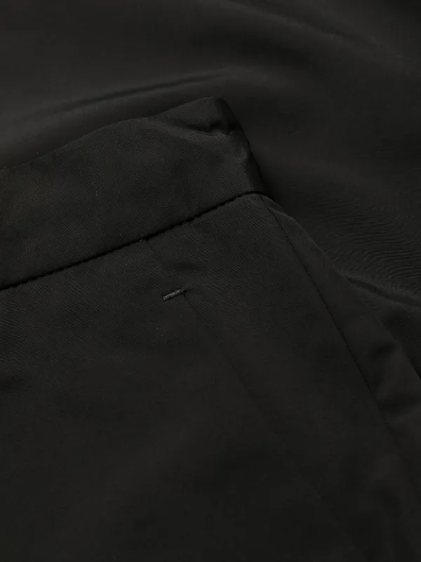 ★ PRENDA★ PRDA BIG PATCH LOGO WIDE PANTS BLACK PRTVSSPT11 Prada logo-patch wide-leg Trousers | Black | FARFETCH