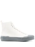 Jil Sander canvas high-top sneakers - White